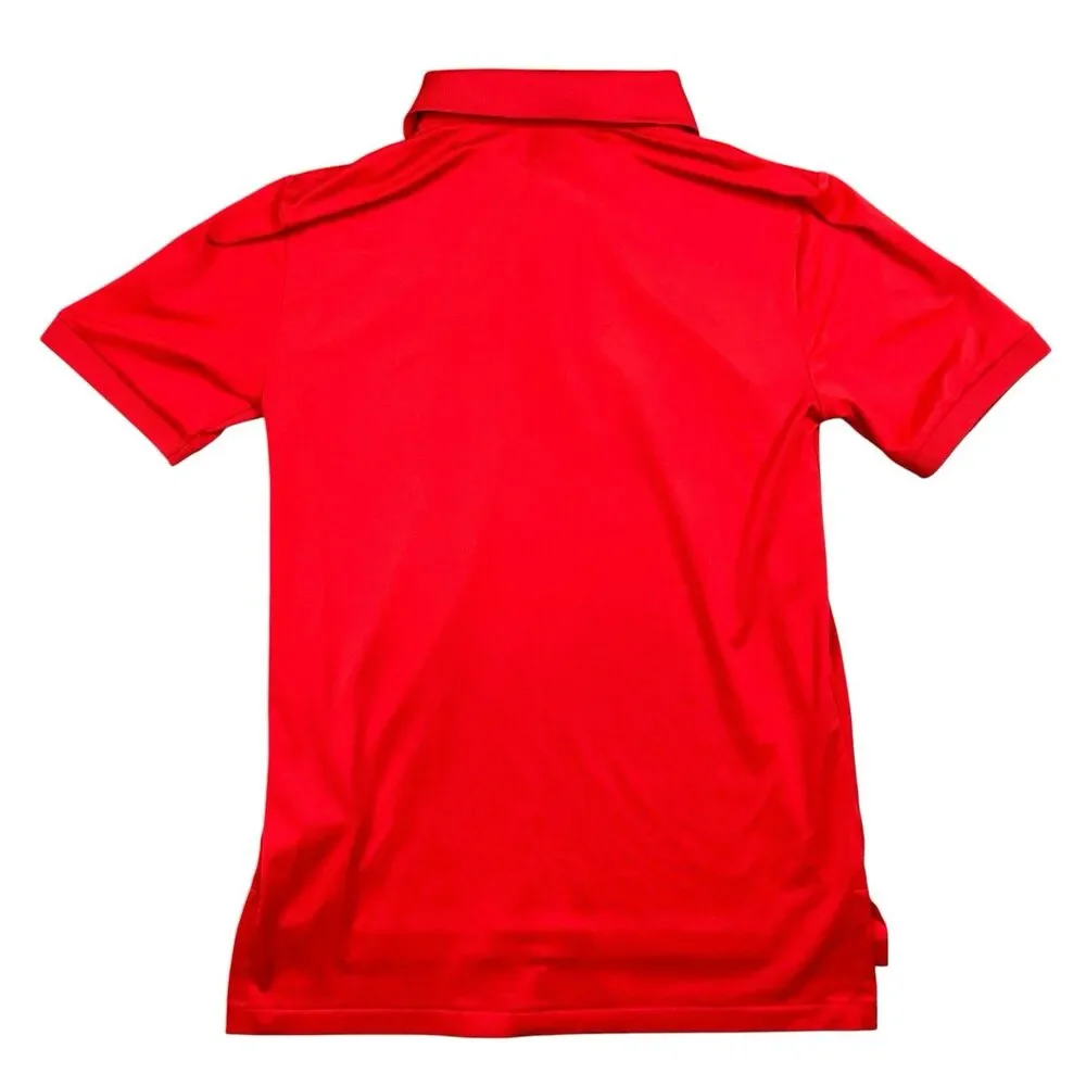 Polo Ralph Lauren Polo Shirt Boys M Red Stretch Short Sleeve Pony Performance